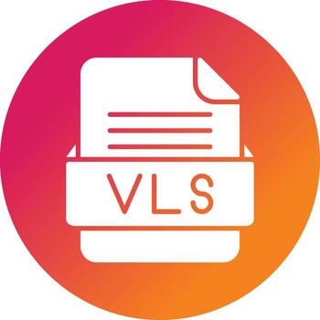 vls archivo formato vector icono