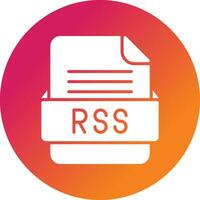 RSS File Format Vector Icon