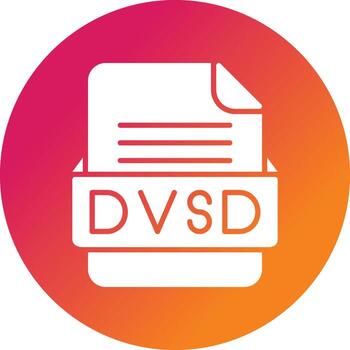 DVSD File Format Vector Icon