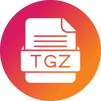 tgz archivo formato vector icono