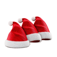 Navidad rojo Papa Noel sombrero ai generativo png