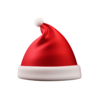 Christmas red santa hat ai generative png