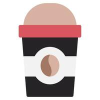 Coffee To Go Icon Illustration, for UIUX, infographic, etc vector