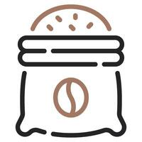 Coffee Sack Icon Illustration, for UIUX, infographic, etc vector