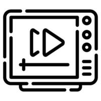 reproducción icono para web, uiux, infografía, etc vector