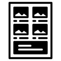 Storyboard icon for web, UIUX, infographic, etc vector