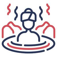 Onsen icon Illustration, for UIUX, Infographic, etc vector