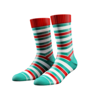 Noël présent chaussette ai génératif png