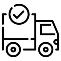 Delivery icon illustration, for uiux, infographic, etc vector