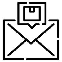 correo icono ilustración, para uiux, infografía, etc vector