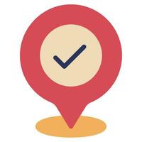 Checkpoint icon illustration, for uiux, infographic, etc vector