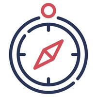 Compass Icon Illustration, for UIUX, Infographic, etc vector