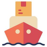 Ship icon illustration, for uiux, infographic, etc vector