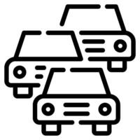 Heavy Traffic Icon Illustration, for UIUX, Infographic, etc vector