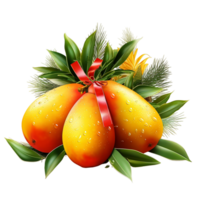 rinfrescante e esotico Mango frutta in mostra ai generativo png