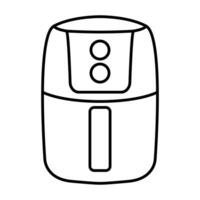 cooking air fryer appliance icon vector for graphic design, logo, website, social media, mobile app, UI illustration