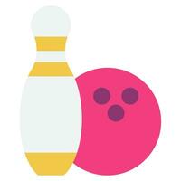 Bowling Pin icon Illustration, for UIUX, infographic, etc vector