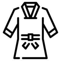 taekwondo icono ilustración, para uiux, infografía, etc vector