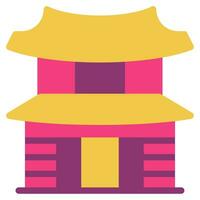 Hanok icon illustration, for UIUX, Infographic, etc vector