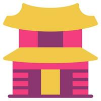 Hanok icon illustration, for UIUX, Infographic, etc vector