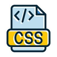 Css Vector Thick Line Filled Dark Colors
