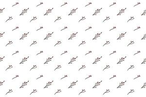 floral branch as seamless pattern background vector
