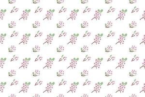 Hoya carnosa branch as seamless pattern background vector