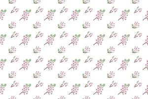 Hoya carnosa branch as seamless pattern background vector