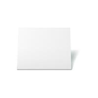 Table stand card, blank menu display mock up vector