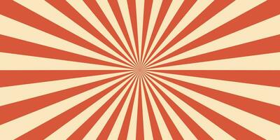 Circus carnival retro background of sunlight rays vector