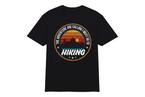 Hiking T-shirt Design Vector