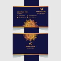 luxury business card design vector