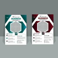 corporate business flyer design. vector