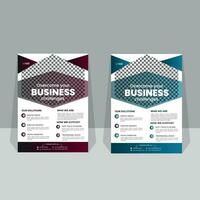 corporate business flyer design. vector