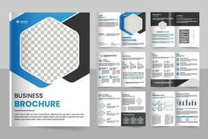 Vector new minimal company profile brochure pages design brochure cover page template