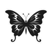 mariposa silueta vector ilustración, volador mariposa negro silueta, monarca clipart aislado en un blanco antecedentes
