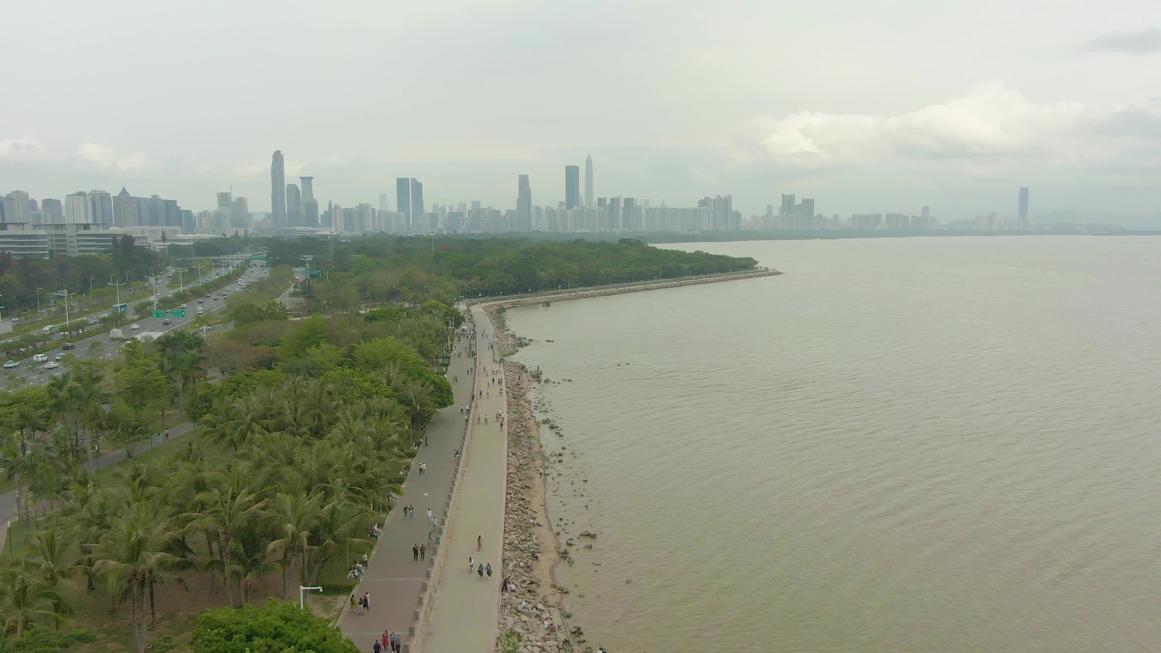 Shenzhen Cityscape At Day Futian District Urban Skyline And Bay Park Shenzhen Cityscape At Day Futian District Urban Skyline And Bay Park