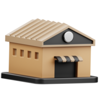 Warenhaus 3d Illustration zum Netz, Anwendung, Infografik, usw png