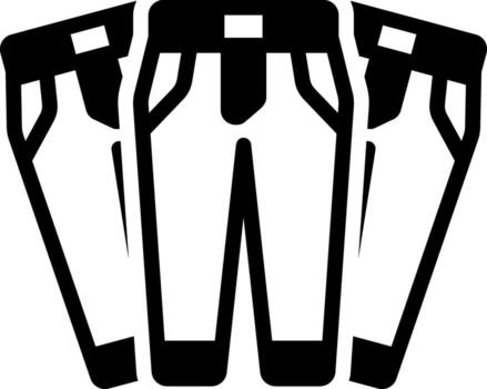 solid icon for pants vector