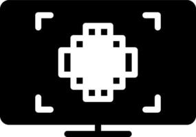 solid icon for pixels vector