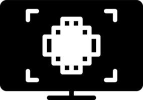 solid icon for pixels vector