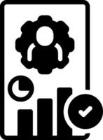 solid icon for consequences vector
