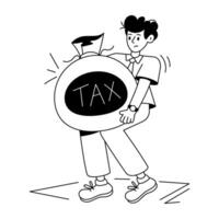 Trendy Tax Manager vector