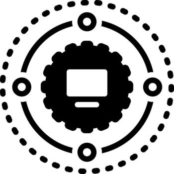 solid icon for operations vector
