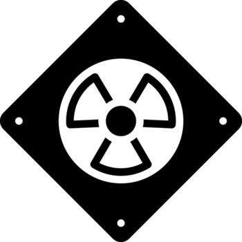 solid icon for hazard vector