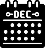 solid icon for dec vector