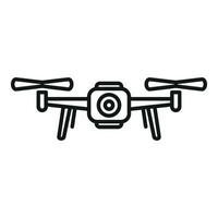 View drone control icon outline vector. Ai camera vector