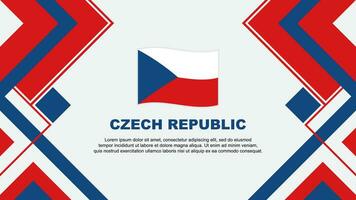 Czech Republic Flag Abstract Background Design Template. Czech Republic Independence Day Banner Wallpaper Vector Illustration. Czech Republic Banner