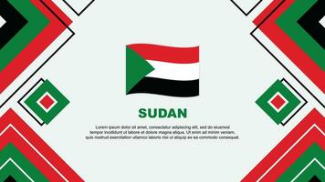 Sudan Flag Abstract Background Design Template. Sudan Independence Day Banner Wallpaper Vector Illustration. Sudan Background