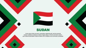 Sudan Flag Abstract Background Design Template. Sudan Independence Day Banner Wallpaper Vector Illustration. Sudan Template